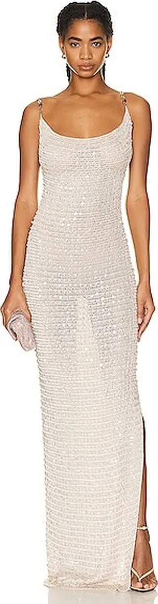 Aya Muse Vatia Dress in Metallic Neutral
