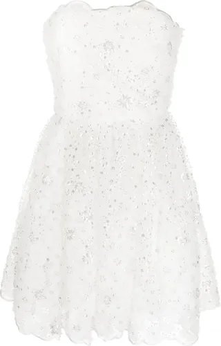 Bead-Embellished Mini Dress