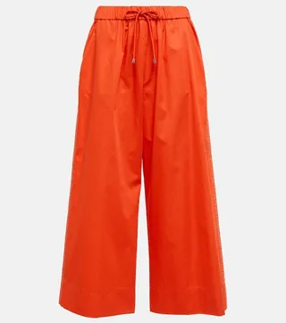 Leisure Cannone cropped cotton wide-leg pants