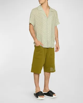 Men's Pyramid Monogram Pajama Shirt
