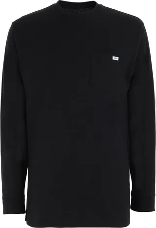 Mn Anaheim Needlepoint Skull Ls T-shirt Black