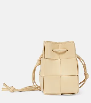 Cassette Mini leather bucket bag