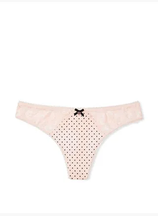 Lace-Back Thong Panty