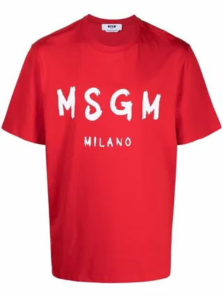 logo-print crew neck T-shirt