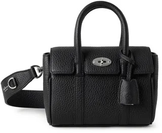 Mini Bayswater Grained Leather Tote
