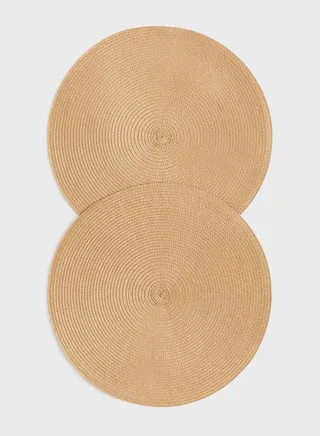 2-Pack Round Table Mats-D38