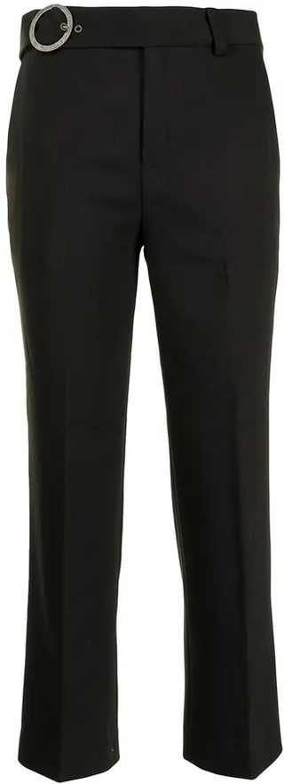 Cropped Belted Trousers