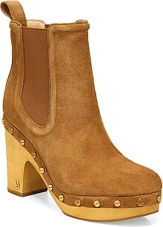 Veronica Beard Women's Decker Platform High Heel Clog Booties