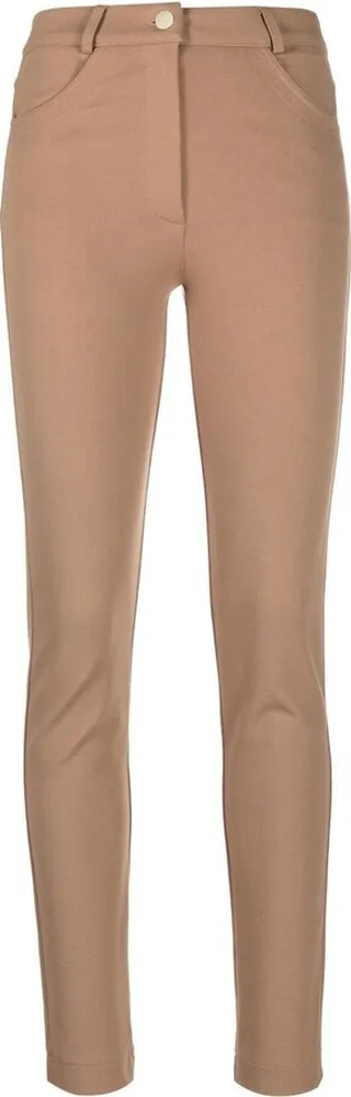 High-Waist Skinny-Cut Trousers