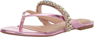 Jewel Badgley Mischka Women's Ornamented Sandal Flip-Flop