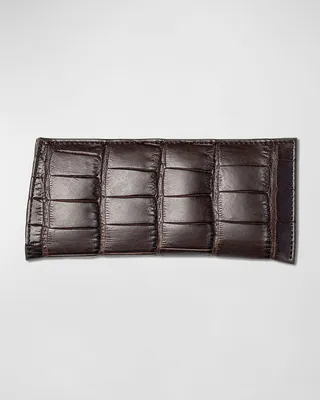 Men's Alligator Eyeglass Case