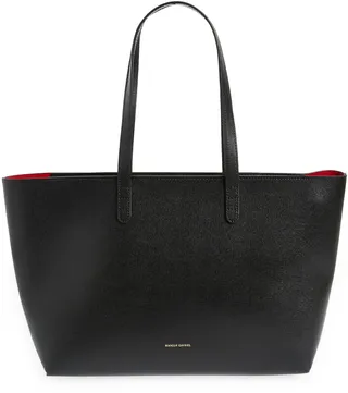 Small Leather Zip Tote