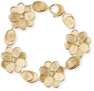 Petali 18k Diamond Flower Bracelet