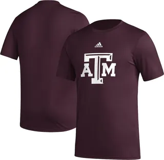 Men's adidas Maroon Texas A & M Aggies Basics Secondary Pre-Game Aeroready T-shirt