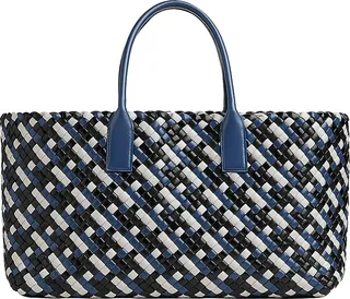 Padded Cabat Leather Tote