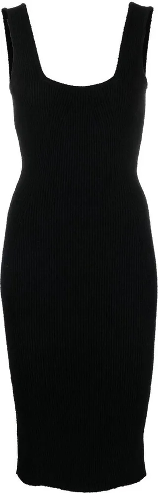Ribbed-Knit Midi Dress