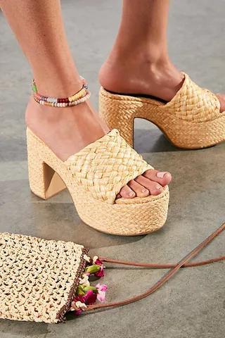 Marla Woven Platform Sandals by Jeffrey Campbell at Free People
