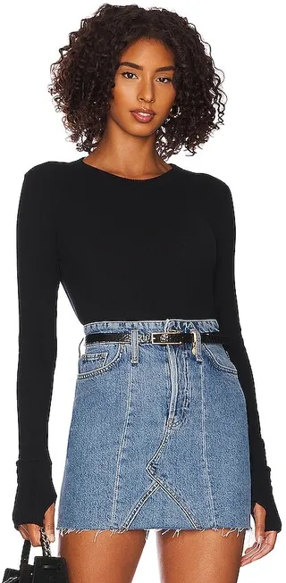 Cashmere Easy Cuffed Crew