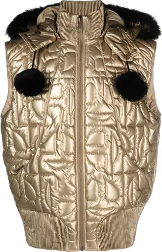 x Telfar metallic bomber waistcoat