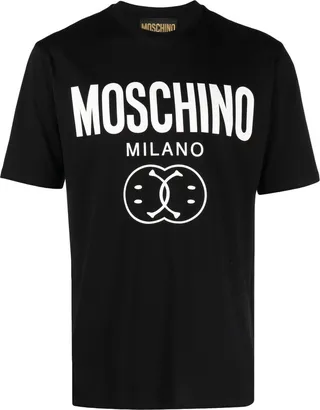 Smiley logo-print T-shirt