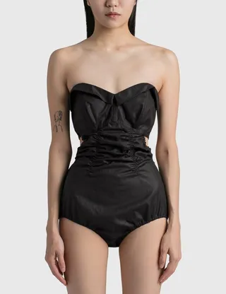 Waxed Cotton Bodysuit