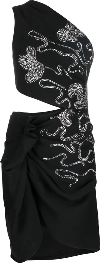 High-Shine Abstract Detail Dress