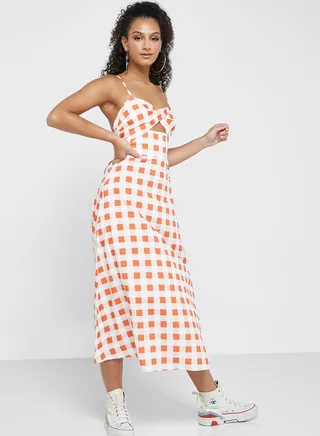 Strappy Dress With Cutout Detail