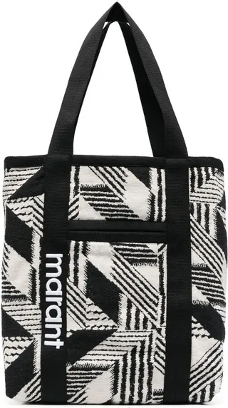 Darwen logo-embroidered tote bag