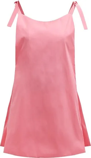 Ruby Tie-fastening Straps Taffeta Dress