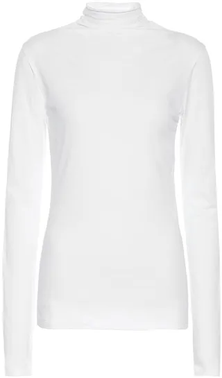 Talisia stretch-cotton turtleneck top