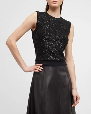Sequin Knit Tank Top