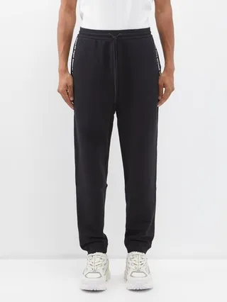 Logo-tape Cotton-jersey Track Pants