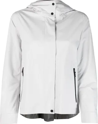 Pleat-Detail Rain Jacket
