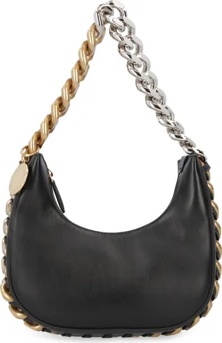 Zip Frayme Leather Mini Handbag