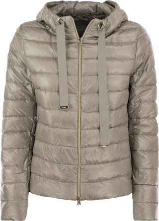 Herno Drawstring Zipped Puffer Jacket
