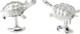 Deakin & Francis - Deakin & Francis Sterling Silver Galapagos Tortoise Cufflinks