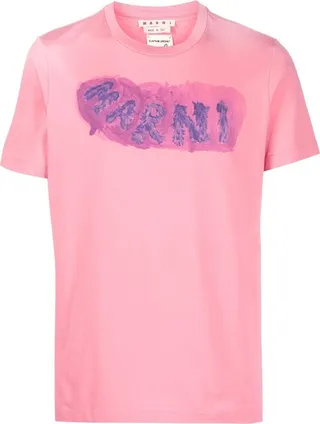 logo-print crew neck T-shirt