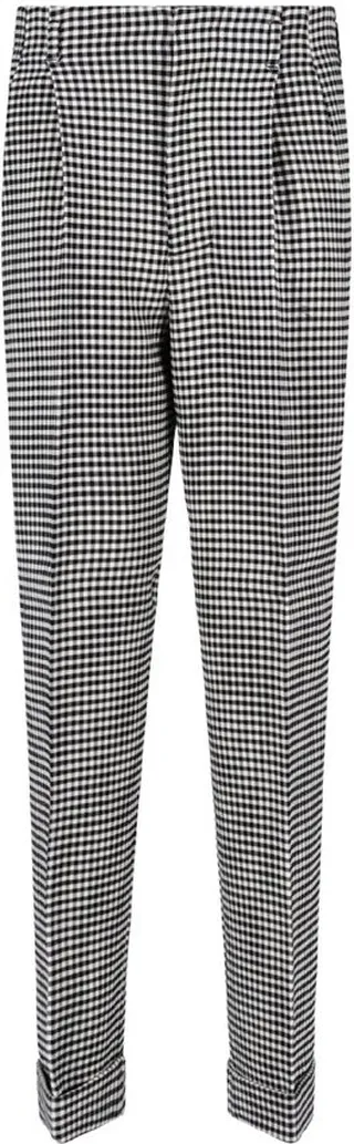 Marni Check Pattern Straight Leg Pants