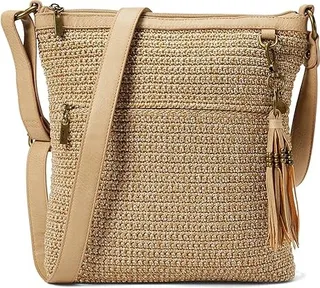 The Sak Lucia Crochet Crossbody (Bamboo Static 2) Cross Body Handbags