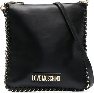 Chain-Trim Detail Tote Bag