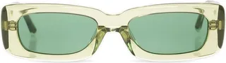 Linda Farrow X The Attico Rectangular Frame Sunglasses