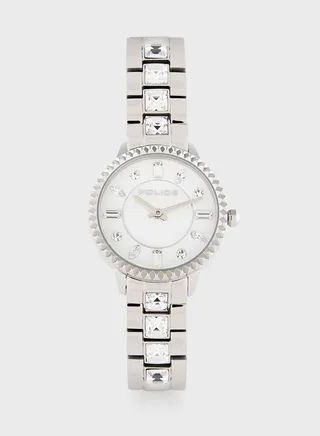 Steel Strap Analog Watch