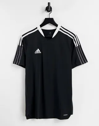 adidas Soccer Tiro 21 t-shirt in black