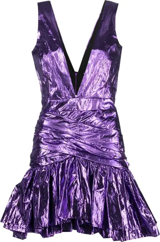 Flared-Ruffle Mini Dress