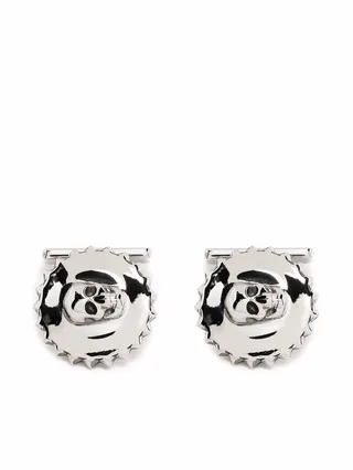 Skull-Engraved Cufflinks