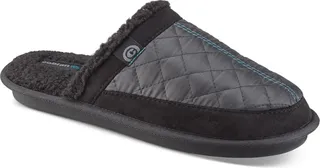Cobian Men's Happy Camper Quilted Fleece-Lined Mule Slippers Men's Shoes