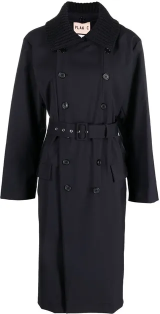 Double-Breasted Wool Coat