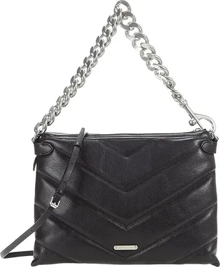 Rebecca Minkoff Edie Maxi Crossbody (Black) Handbags
