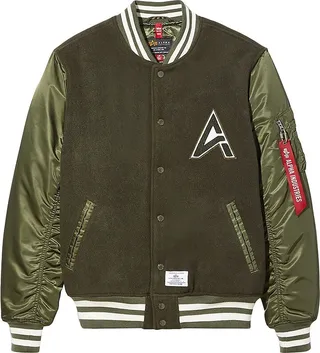 Wool Varsity Bomber Jacket
