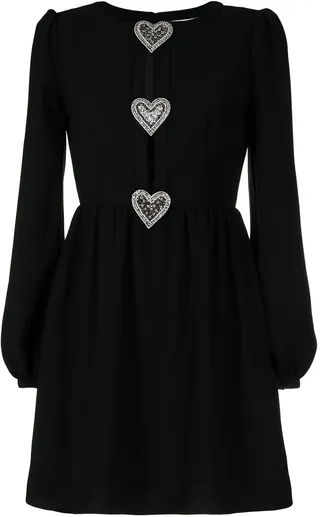 Heart-Detail Mini Dress